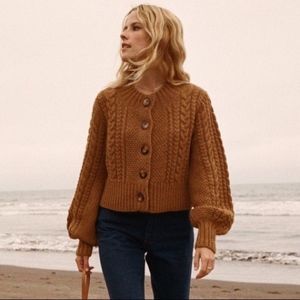 DOEN HERMIONE SWEATER IN TABAC sz S